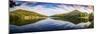Peaks Of Otter lake reflections panorama, Blue Ridge Parkway, USA.-Anna Miller-Mounted Photographic Print