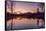 Peaks of Otter sunset-Belinda Shi-Framed Stretched Canvas