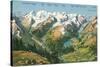 Peaks of the Upper Engadine, Swiss Alps-null-Stretched Canvas