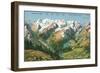 Peaks of the Upper Engadine, Swiss Alps-null-Framed Art Print