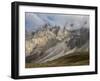 Peaks towering over Val Venegia seen from Passo Costazza, Italy.-Martin Zwick-Framed Photographic Print
