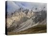 Peaks towering over Val Venegia seen from Passo Costazza, Italy.-Martin Zwick-Stretched Canvas