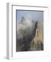 Peaks towering over Val Venegia seen from Passo Costazza. Pale di San Martino in the Dolomites-Martin Zwick-Framed Photographic Print