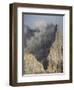 Peaks towering over Val Venegia seen from Passo Costazza.-Martin Zwick-Framed Photographic Print