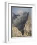 Peaks towering over Val Venegia seen from Passo Costazza.-Martin Zwick-Framed Photographic Print