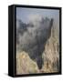 Peaks towering over Val Venegia seen from Passo Costazza.-Martin Zwick-Framed Stretched Canvas