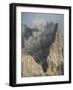 Peaks towering over Val Venegia seen from Passo Costazza.-Martin Zwick-Framed Photographic Print