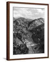 Peaks, Valleys and a Stream in the Blue Mountains, Jamaica, 1954-null-Framed Photographic Print