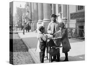 Peanut Stand, West 42nd Forty-Second St., New York-null-Stretched Canvas