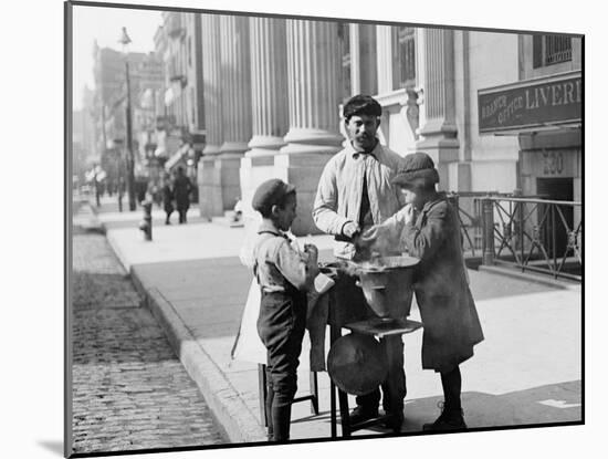 Peanut Stand, West 42nd Forty-Second St., New York-null-Mounted Photo