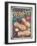 Peanuts Vintage Metal Sign Design-lukeruk-Framed Photographic Print