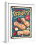Peanuts Vintage Metal Sign Design-lukeruk-Framed Photographic Print