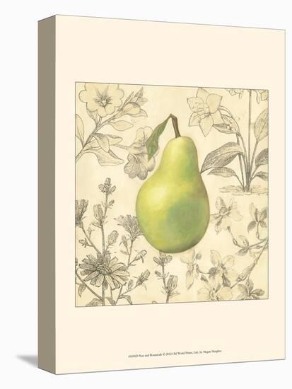 Pear and Botanicals-Megan Meagher-Stretched Canvas