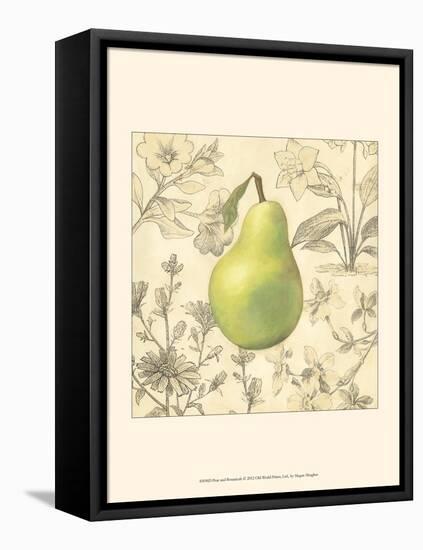 Pear and Botanicals-Megan Meagher-Framed Stretched Canvas