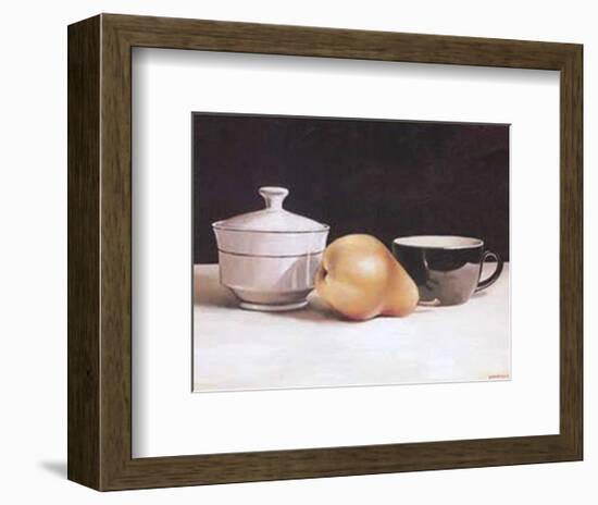Pear and Cup-Alexander Sheversky-Framed Art Print