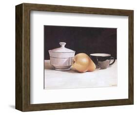 Pear and Cup-Alexander Sheversky-Framed Art Print