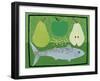Pear, Apple and Fish-Jessie Ford-Framed Art Print