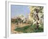 Pear Blossoms, Villiers-De-Bel-Childe Hassam-Framed Giclee Print