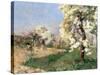 Pear Blossoms, Villiers-De-Bel-Childe Hassam-Stretched Canvas