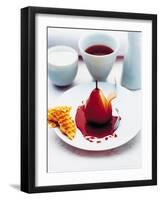 Pear in Red Wine-Steve Baxter-Framed Photographic Print