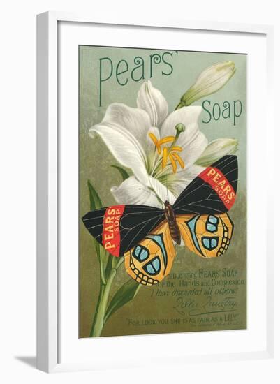 Pear's Soap Ad, Lily-null-Framed Art Print