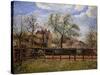 Pear Tree and Flowers in Eragny, Morning-Camille Pissarro-Stretched Canvas
