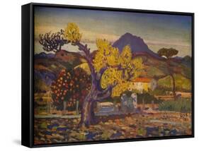 'Pear Tree in Blossom', 1913 (1932)-Derwent Lees-Framed Stretched Canvas