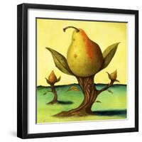 Pear Trees 2-Leah Saulnier-Framed Giclee Print