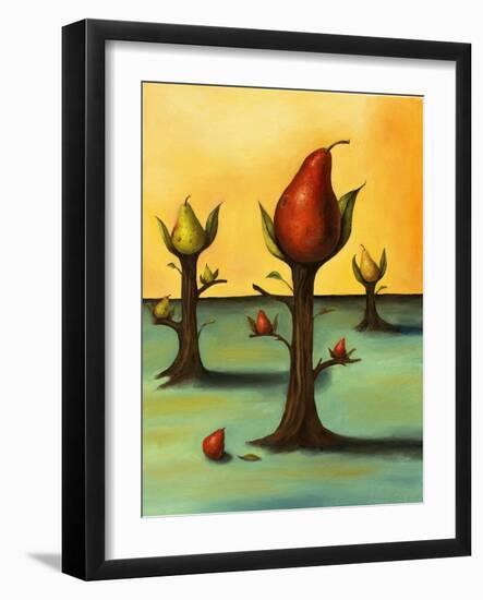 Pear Trees 3-Leah Saulnier-Framed Giclee Print