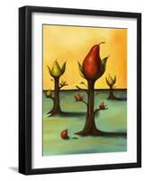 Pear Trees 3-Leah Saulnier-Framed Giclee Print