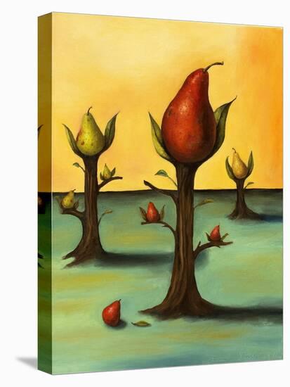 Pear Trees 3-Leah Saulnier-Stretched Canvas