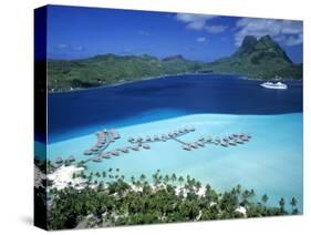 Pearl Beach Resort, Bora Bora, French Polynesia-Walter Bibikow-Stretched Canvas