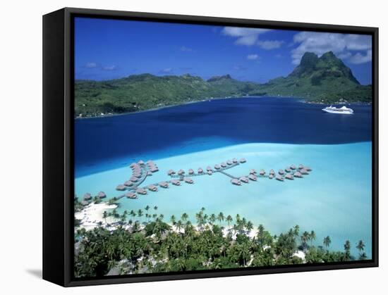 Pearl Beach Resort, Bora Bora, French Polynesia-Walter Bibikow-Framed Stretched Canvas