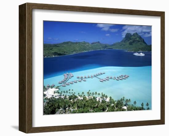 Pearl Beach Resort, Bora Bora, French Polynesia-Walter Bibikow-Framed Photographic Print