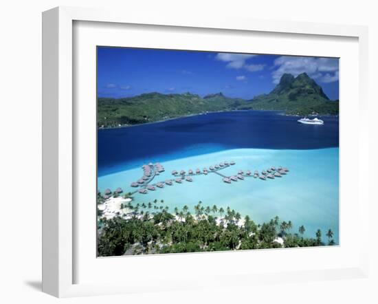 Pearl Beach Resort, Bora Bora, French Polynesia-Walter Bibikow-Framed Photographic Print