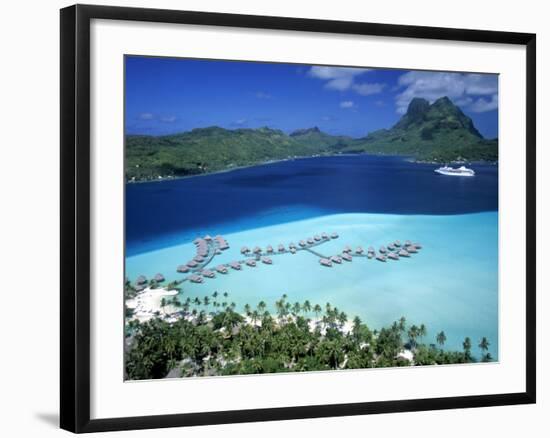 Pearl Beach Resort, Bora Bora, French Polynesia-Walter Bibikow-Framed Photographic Print