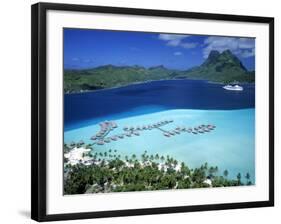 Pearl Beach Resort, Bora Bora, French Polynesia-Walter Bibikow-Framed Photographic Print