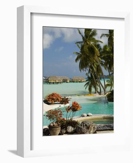 Pearl Beach Resort, Bora-Bora, Leeward Group, Society Islands, French Polynesia-Sergio Pitamitz-Framed Photographic Print