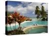 Pearl Beach Resort, Bora-Bora, Leeward Group, Society Islands, French Polynesia-Sergio Pitamitz-Stretched Canvas