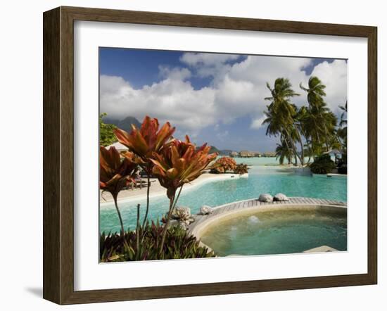 Pearl Beach Resort, Bora-Bora, Leeward Group, Society Islands, French Polynesia-Sergio Pitamitz-Framed Photographic Print