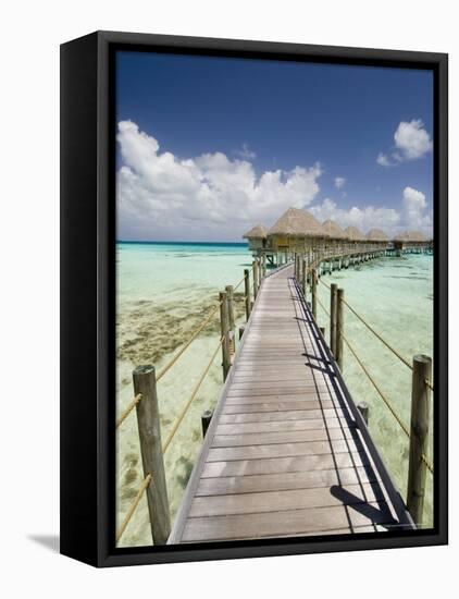 Pearl Beach Resort, Tikehau, Tuamotu Archipelago, French Polynesia, Pacific Islands, Pacific-Sergio Pitamitz-Framed Stretched Canvas