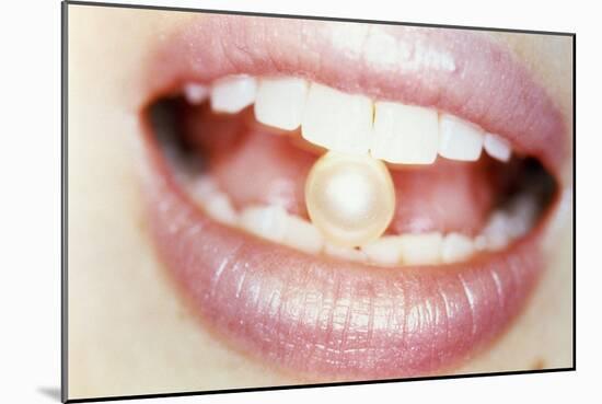 Pearl Between Teeth-Cristina-Mounted Photographic Print