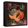 Pearl Brand - Kansas City, Missouri - Citrus Crate Label-Lantern Press-Framed Stretched Canvas