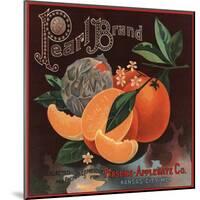 Pearl Brand - Kansas City, Missouri - Citrus Crate Label-Lantern Press-Mounted Art Print