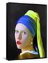 Pearl Girl-Ata Alishahi-Framed Stretched Canvas