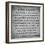 Pearl Harbor Tablet by President Franklyn D.Roosevelt, Washington D.C, White Frame Square-Philippe Hugonnard-Framed Photographic Print