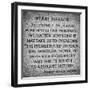 Pearl Harbor Tablet by President Franklyn D.Roosevelt, Washington D.C, White Frame Square-Philippe Hugonnard-Framed Photographic Print