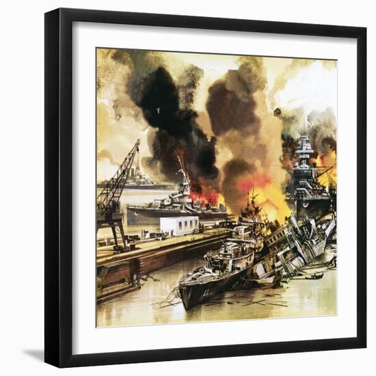 Pearl Harbour-English School-Framed Giclee Print