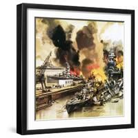 Pearl Harbour-English School-Framed Giclee Print