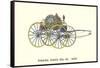 Pearl Hose Vintage Fire Wagon-null-Framed Stretched Canvas